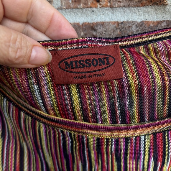 Missoni Striped Multicolor flare sleeve Blouse - Picture 2 of 9